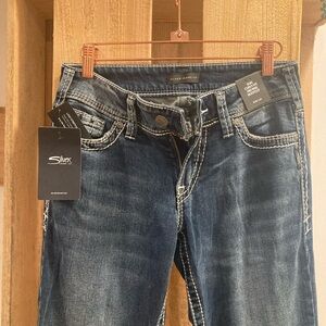 Silver bootcut denim jeans size 26/34